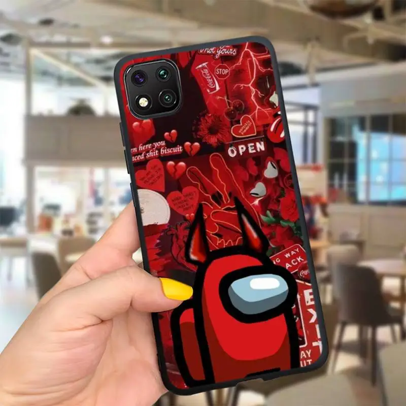 

ZFGHSHYQ Us Game Among Soft Cover Phone Case For Redmi 5plus 5 6 7 8 7A 8A 9 Note 2 4 5 6 7 Note 8 9pro 8t