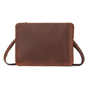 Мужской деловой портфель Crazy Horse, деловая сумка-мессенджер из натуральной кожи, мужская сумка-мессенджер