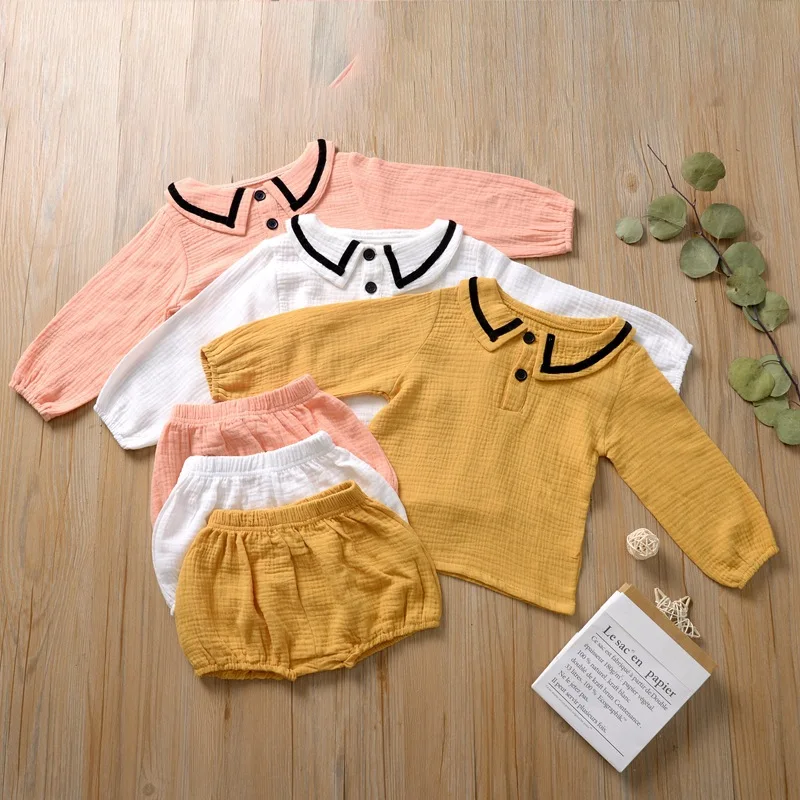 

Children's Clothing Boys And Girls Baby Long Sleeved Summer Suits Pure Cotton 2021 New Children's Tops Summer T-shirts