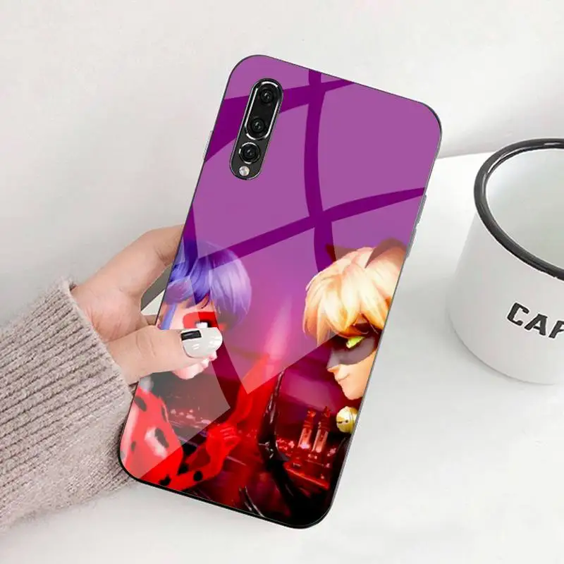 

Phone Tempered Glass For Huawei P9 10 Plus 20 Pro Mate9 10 20 20pro Honor7A 8X 9 10 Nova3i 5 Ladybugs Cartoon Miraculers Girl