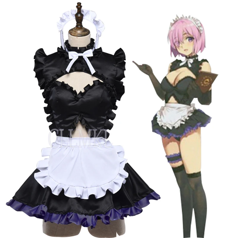 

Аниме Fate/Grand Order Matthew косплей женская униформа горничной платье FGO костюм милый Хэллоуин