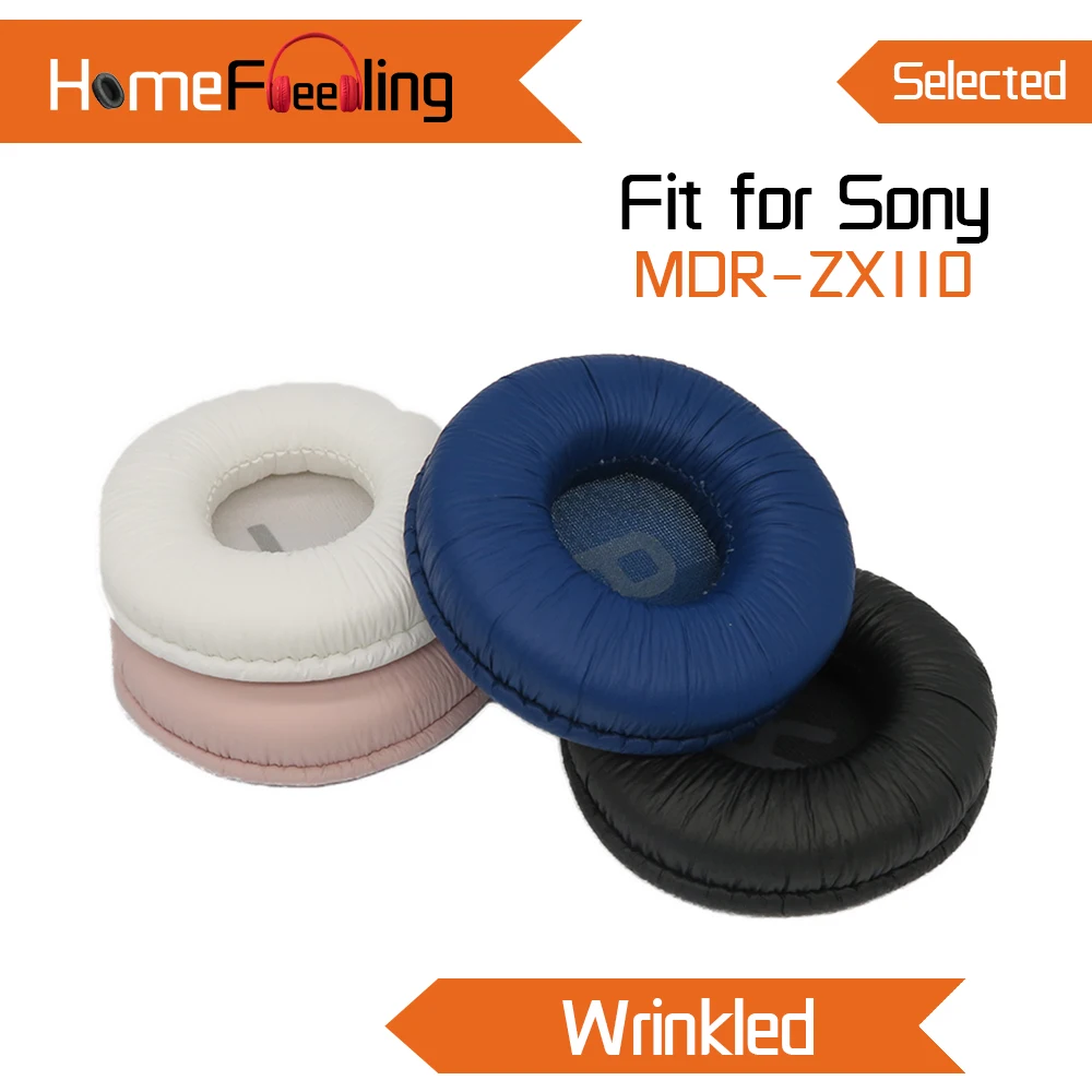 

Накладки для наушников Homefeeling для Sony MDR ZX110NC ZX110AP ZX110 ZX110NA, смятые круглые универсальные запасные части Leahter