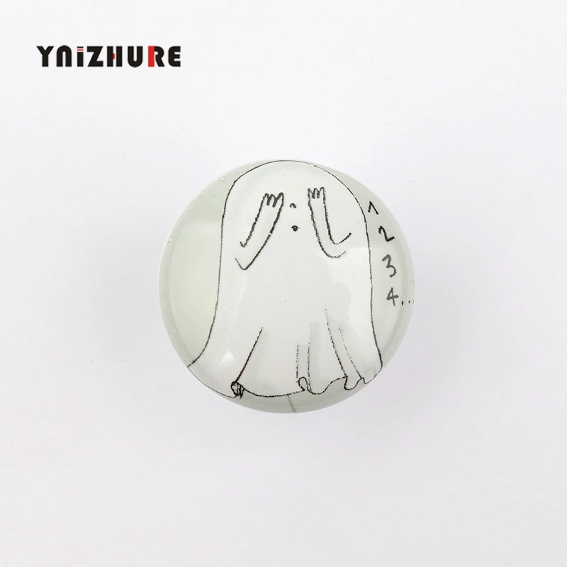 ghost YINZHURE бренд Сельский Acme скандинавском стиле Керамический одинарный круглый K Шкаф Кухня сад дверь ручка современного шкафа Ручка - Цвет: ghost