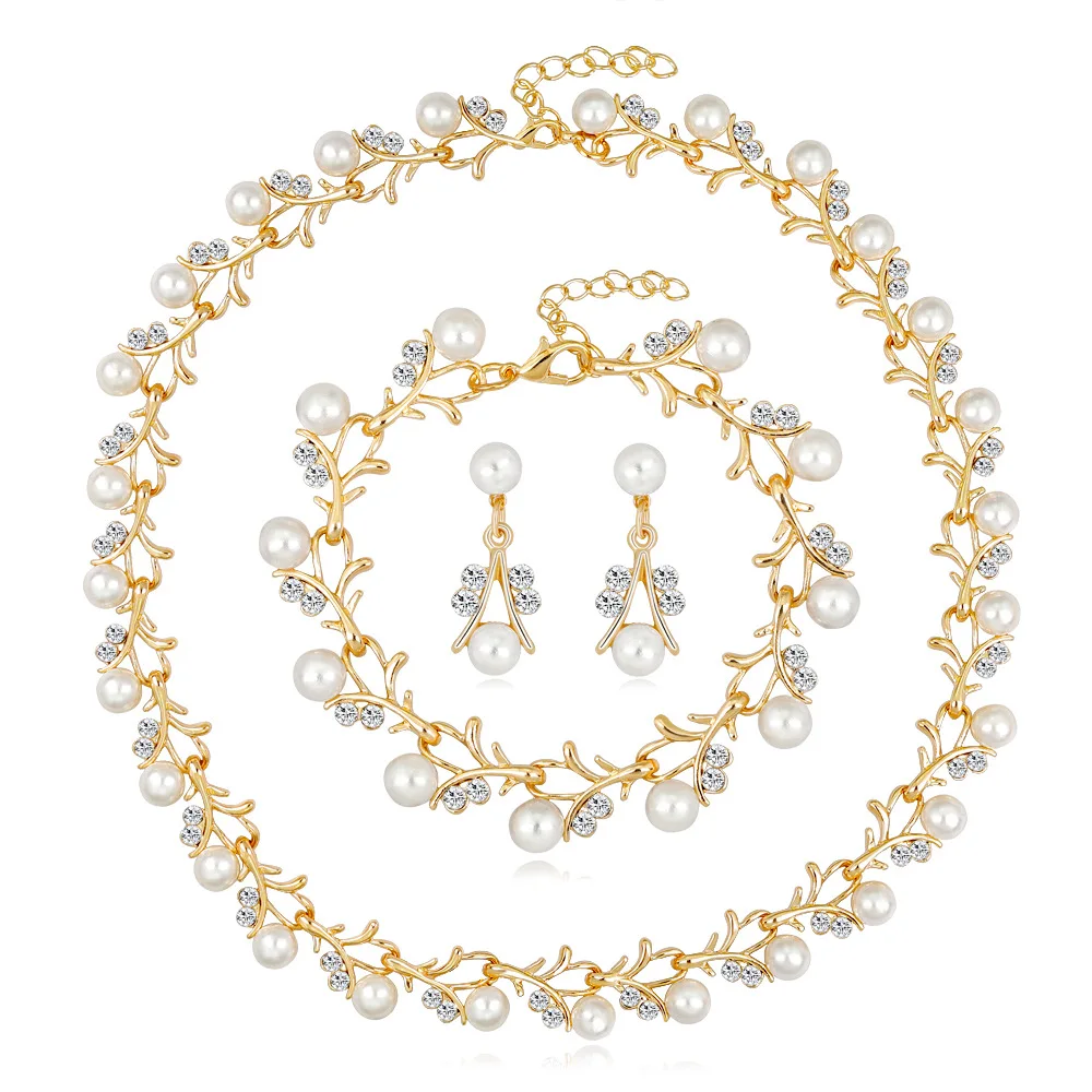 

Classic Fashion Necklace Set Fashion Evening Dress Bride Wedding Photography Matching Jewelry Set Ladies Wedding Accessories