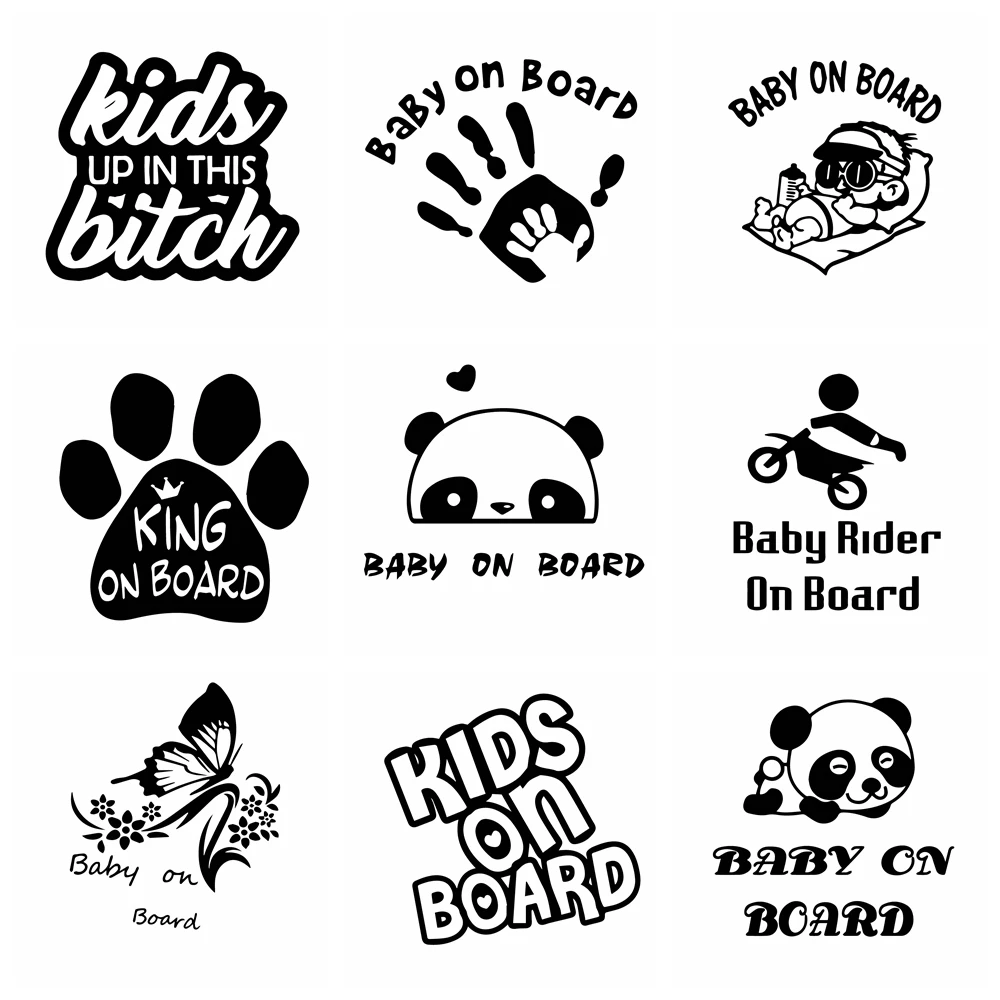 Лидер продаж Детская Наклейка на борту автомобиля детская забавная виниловая