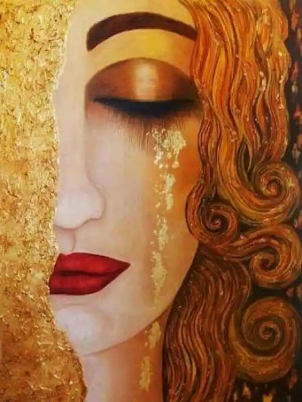 

Алмазная живопись светлой девушки в форме слезы, Набор для вышивки крестиком ручной работы, 5d Алмазная мозаика своими руками