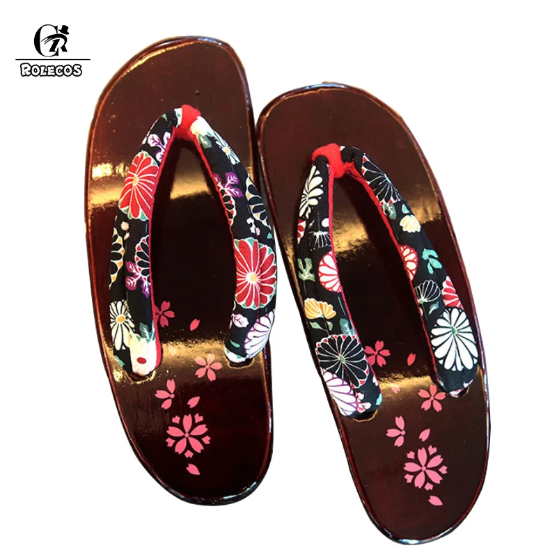 Женские аниме туфли для косплея ROLECOS обувь из павловнии на толстой деревянной