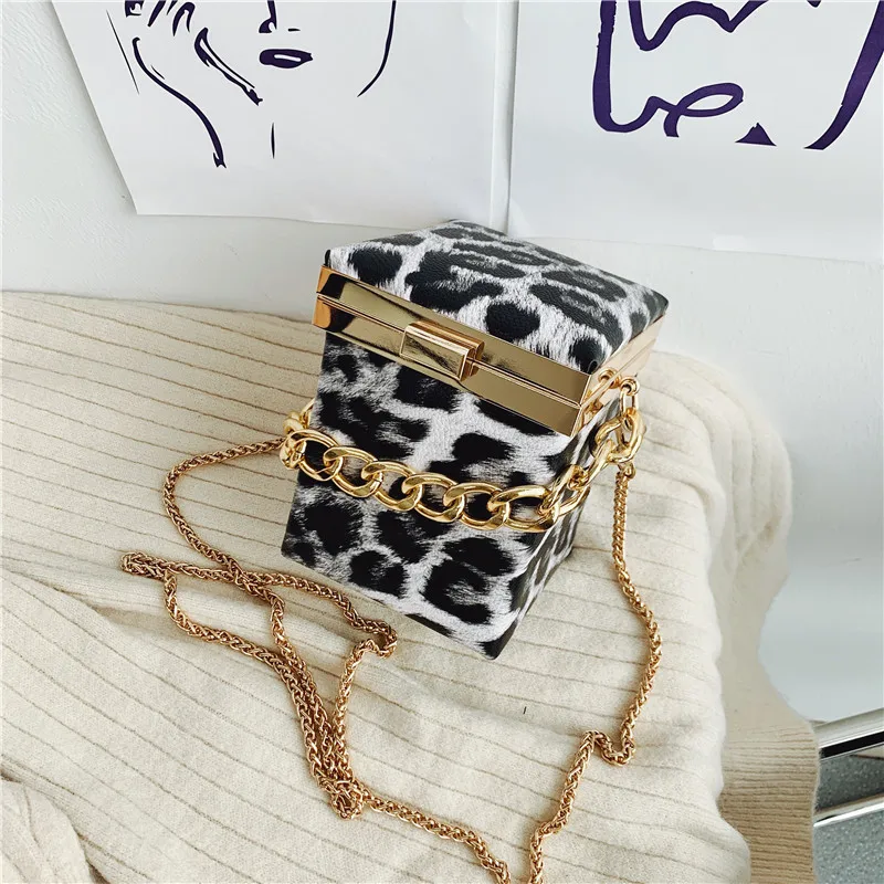 

Luxury Handbag for Women New Totes Shoulder Bag Fashion Women Leopard Clutch Bag Box Crossbody Bag Brand Messenger Lady Bag