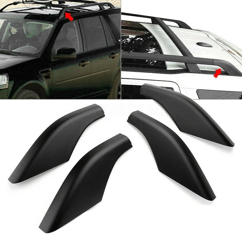 4 шт. Черный ABS багажник на крышу автомобиля багажная полка Крышка корпуса