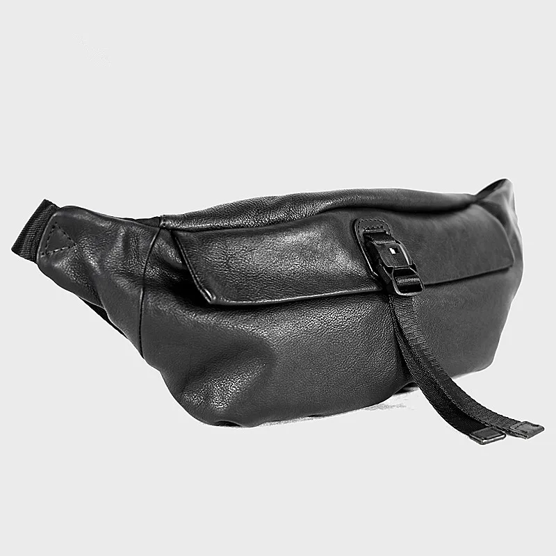 PNDME, модный дизайн, натуральная кожа, Мужская нагрудная сумка в стиле casual из мягкой телячьей кожи черная сумка через плечо, высокое качество, для подростков, сумки на пояс