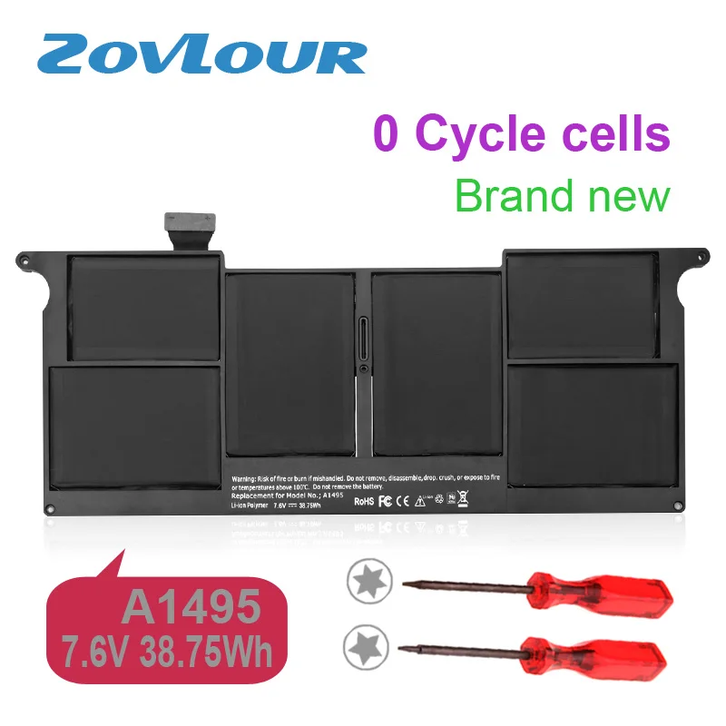 Аккумулятор для ноутбука Zovlour A1495 Macbook Air 11 дюймов A1465 Mid 2012 2013 ранняя 2014 2015 год MD223LL/A