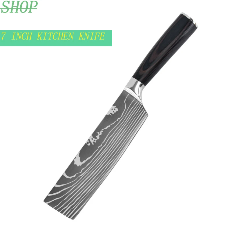 Кухонный нож 7 дюймов профессиональный дамасский инструмент для ручной ковки и
