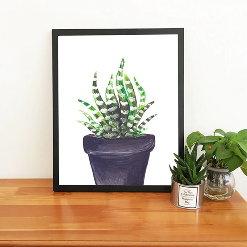 

Green Plants Cactus Blossoms Posters Print South Western Desert Landscape Wall Art Canvas Painting Picture for Living Room Decor