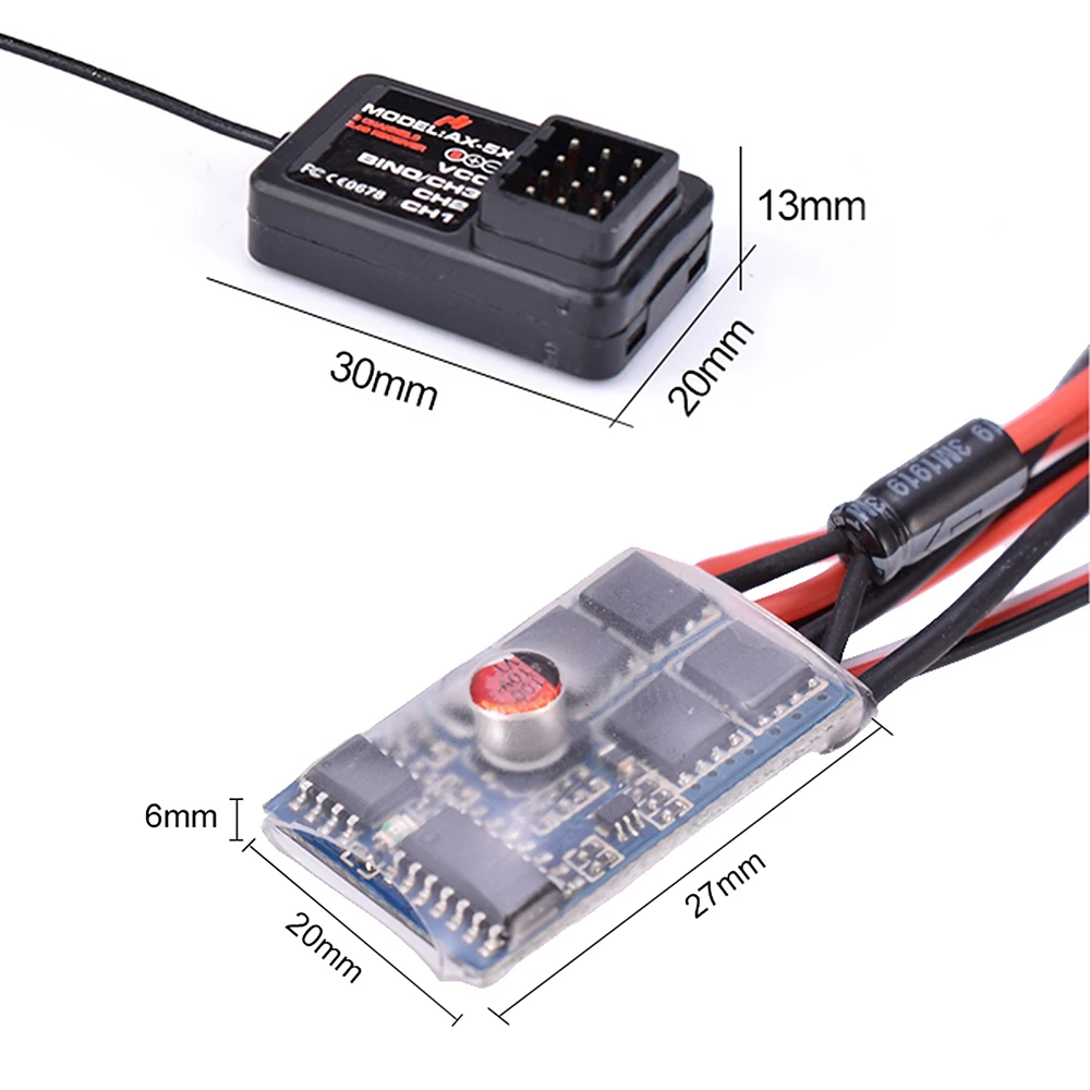 RC Car Remot Control AX5S 2.4G 3CH/4CH Transmitter with AX-5X Receiver 10A ESC for 1/10 1/8 Crawler TRX4 Axial SCX10 D90 TG3 | Игрушки и