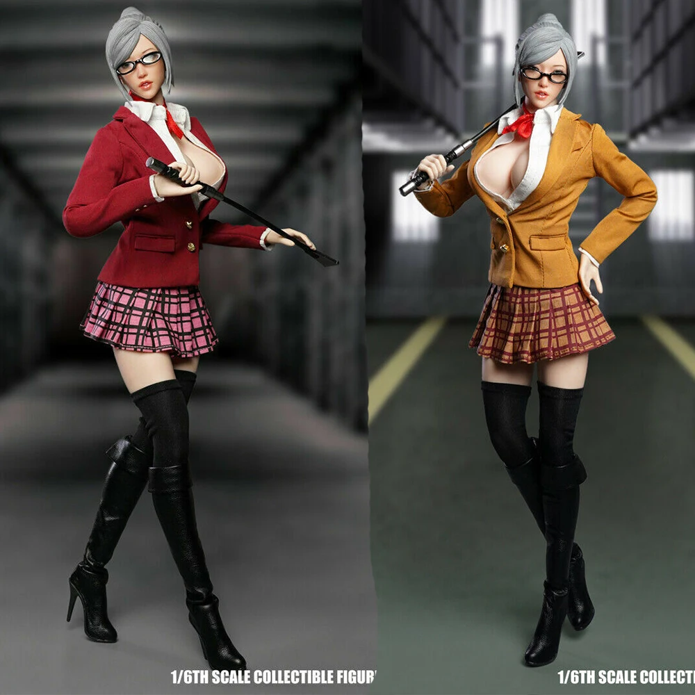 

1/9 SSET044 COSPLAY Explosive Sisters Dress with head sculpture model for 12 inch action figure