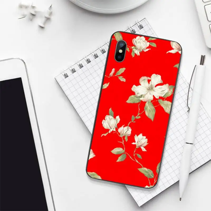

Art Flower Painting Phone Case for iPhone 11 12 pro XS MAX 8 7 6 6S Plus X 5S SE 2020 mini