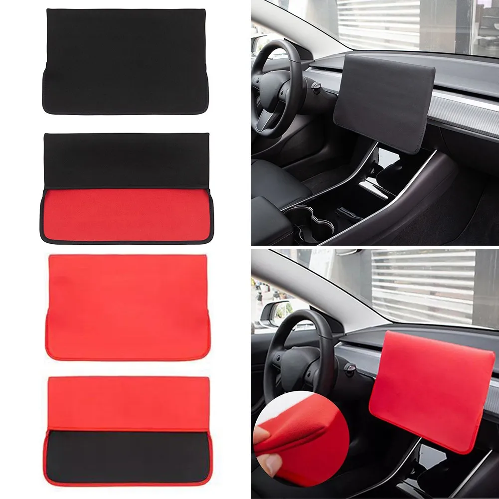 

248x382mm Car Screen Protector For Tesla Model 3/Y 2017-2021 Slip On Sunshade Screen Protector Dust Cover Interior Parts