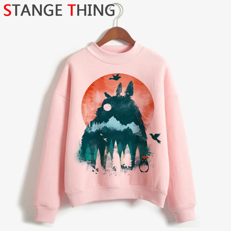 Женская толстовка с капюшоном Totoro Studio Ghibli Kawaii Harajuku забавная мультяшная Толстовка