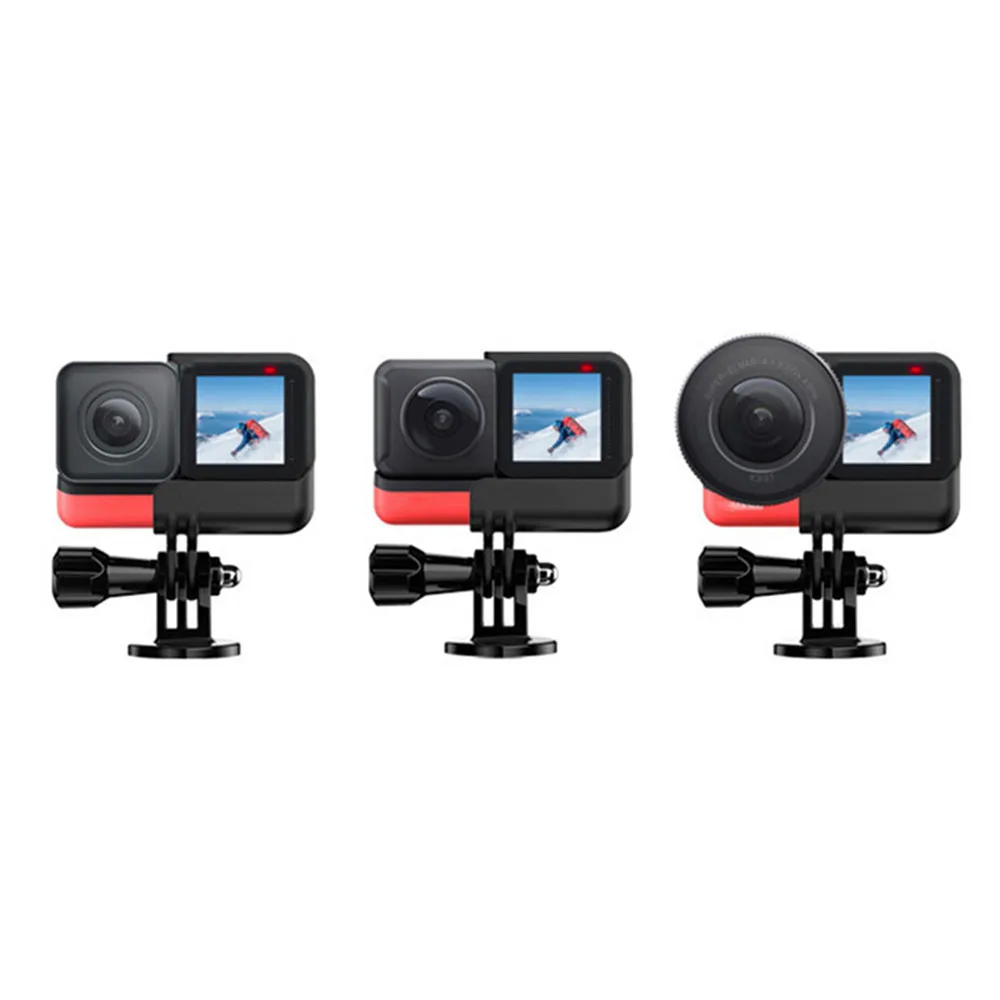 Quick Release Camera Frame Cage for Insta360 One R Sports Protective Border with 1/4'' Adapter Base Tripod Bike Clip | Электроника