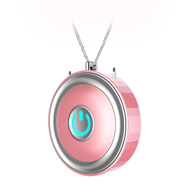 

Mini Portable Air Purifier Wearable Air Purifier Necklace USB Air Cleaner Personal Negative Ion Generator