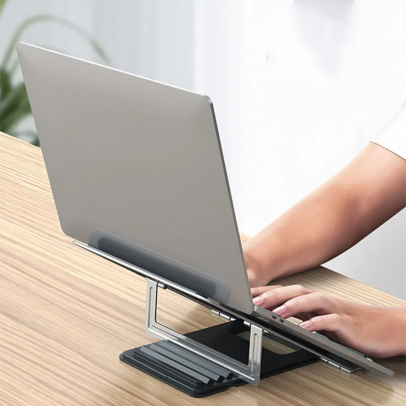 

Регулируемая подставка для планшета, Портативная Алюминиевая Складная подставка для ноутбука, охлаждающий держатель