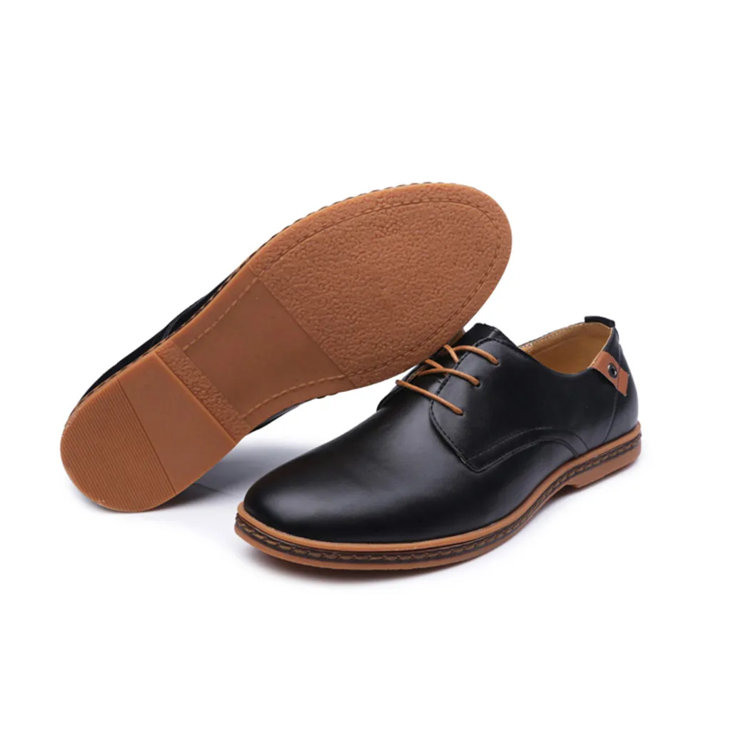 JAYCOSIN/мужская повседневная обувь Мужская из искусственной кожи на шнуровке