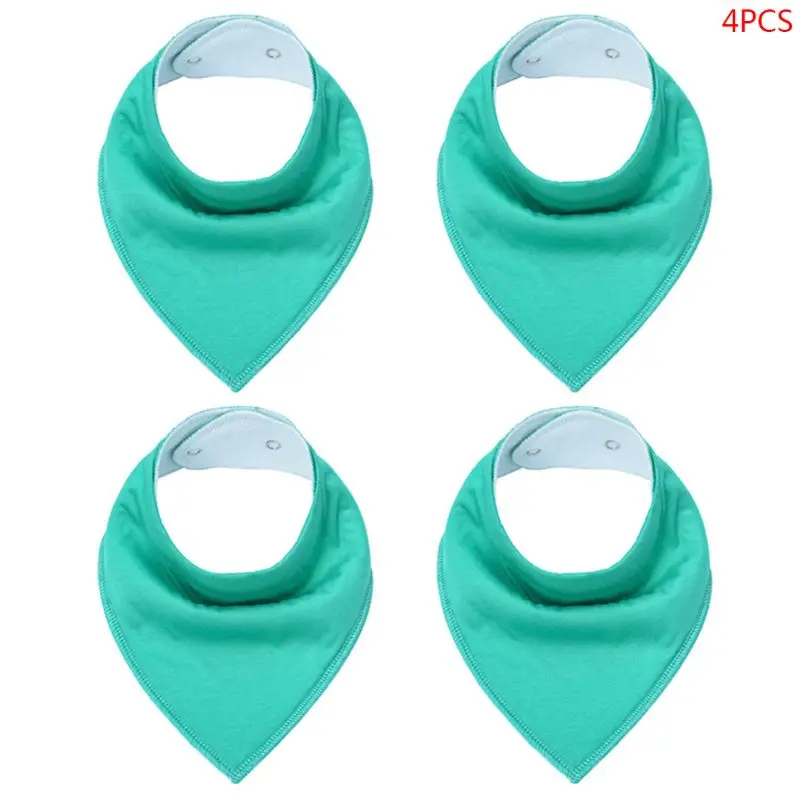 

Baby Bib Soft Cotton Baby Drool Bibs Cute Triangle Scarf Comfortable Drooling and Teething 4 Pcs Towel Saliva Towel for Newborn