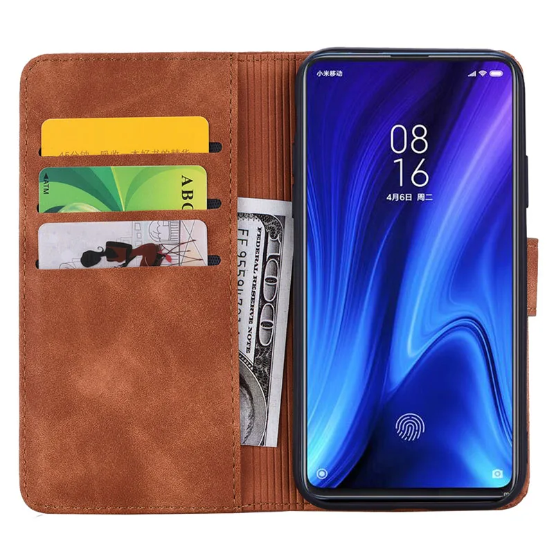Роскошный Матовый кожаный мягкий чехол для Xiaomi Mi 9T Mi9T Pro чехол-бумажник с