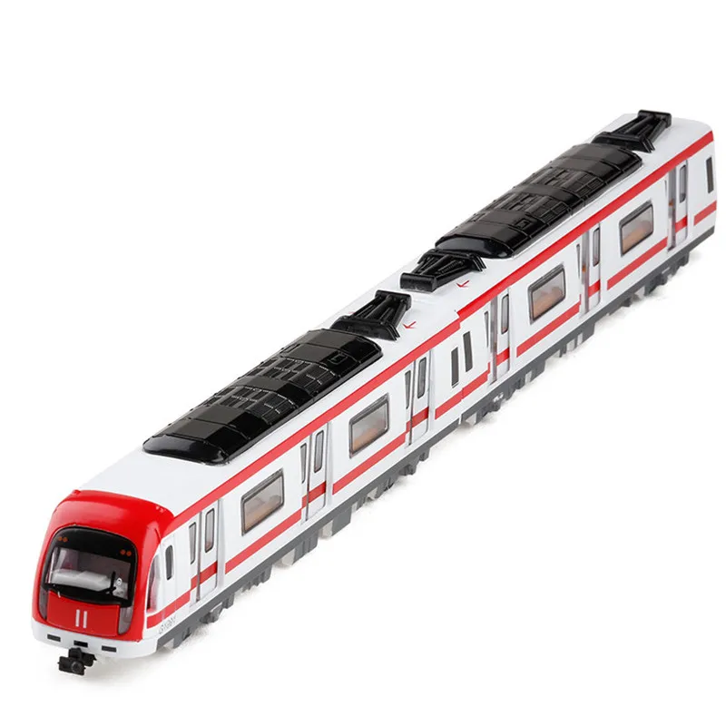 Boutique Harmony Train Alloy model simulation die-casting city subway sound and light pull back children's toys free shipping | Игрушки и