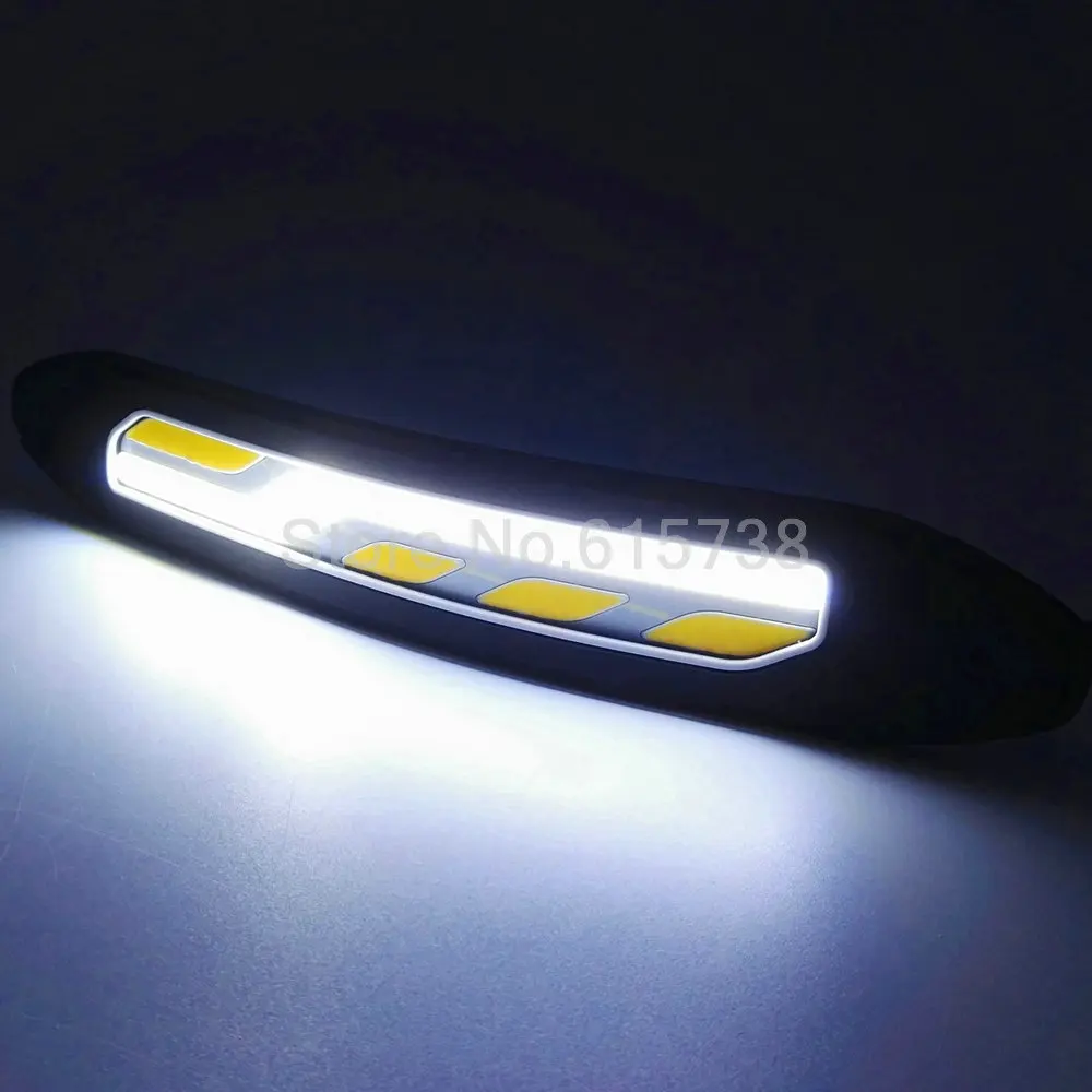 COB светодиодный DRL Дневной Бег светильник автомобильный s для Универсальный