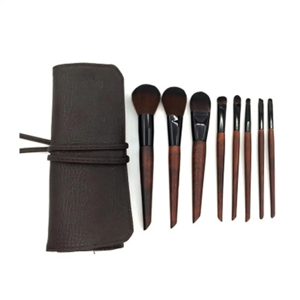 8 шт. кисти для макияжа с имитацией эбенового дерева|Аппликатор теней век| |