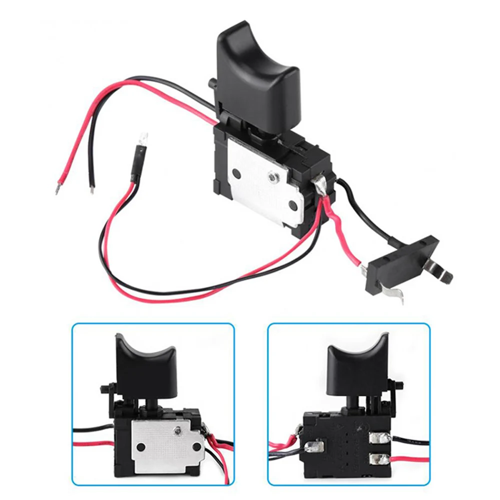 1pcs DC 7.2V- 24 V 16A Electric Drill Control Switch Cordless Trigger Switch With Small Light