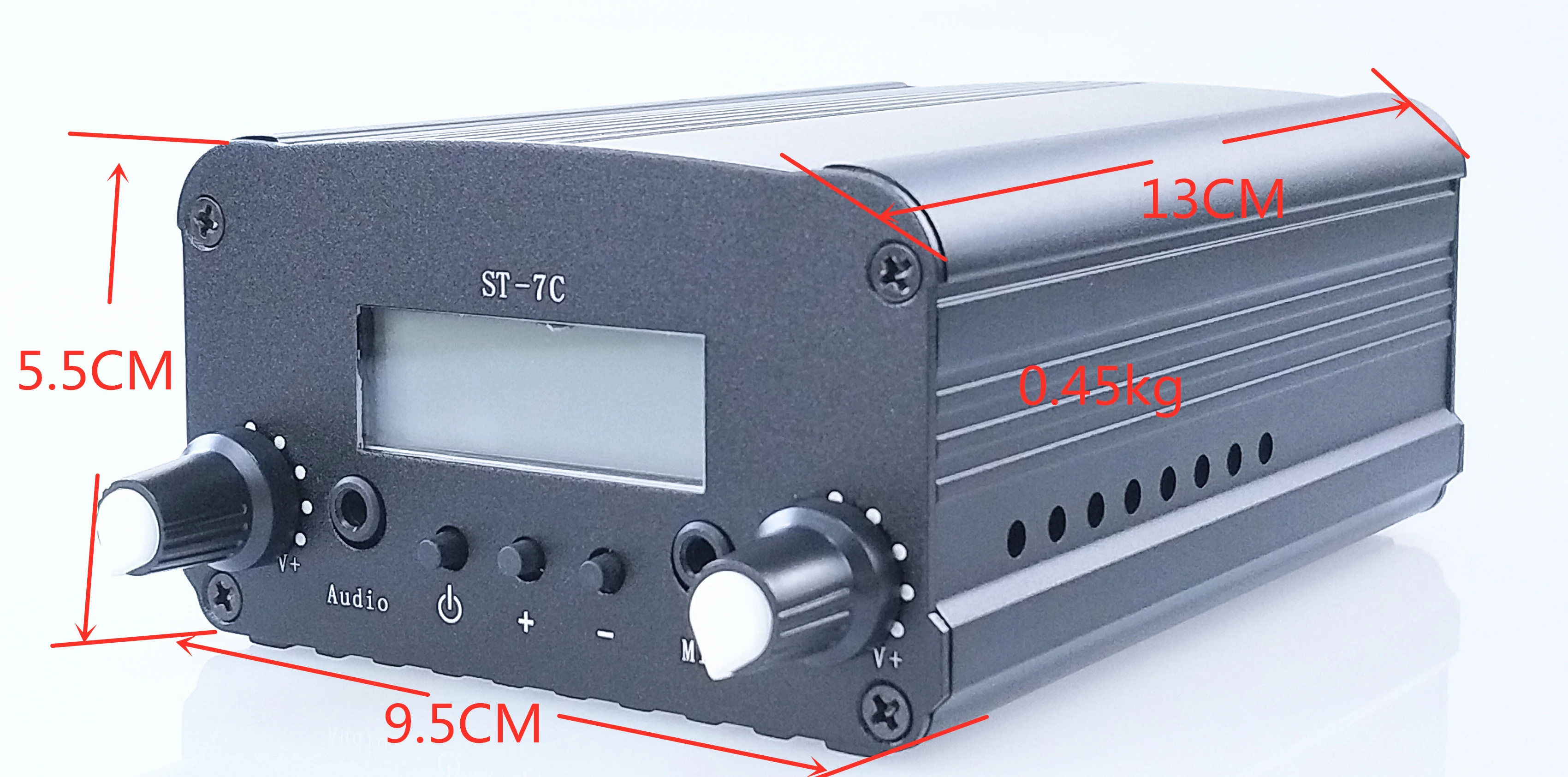 1 Вт/7 Вт стерео PLL вещания радио FM передатчик 76-108 МГц+ мощность+ антенна комплект