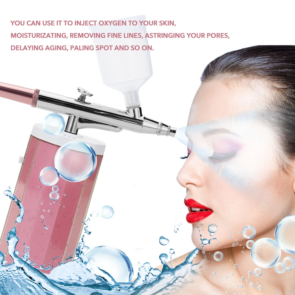 Новая портативная аэрография набор небольшой спрей дозатор набор воздушных компрессоров кислородная Инъекционная Машина Мини-распылитель для женщин рождественские подарки
