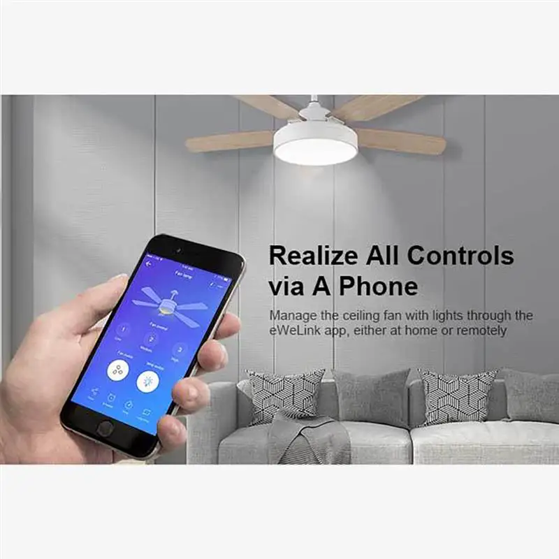 SONOFF умный WiFi потолочный вентилятор и выключатель света управление Лер AP дистанционное управление свет и вентилятор Совместимость с Alexa Google Home