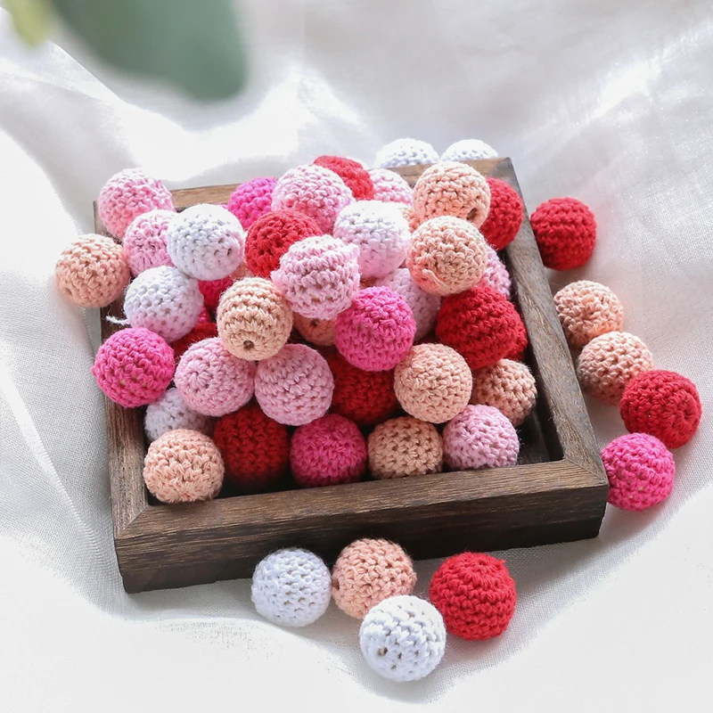 5 шт. деревянные бусины прорезыватели для зубов 20 мм|baby teether|teether babybaby wooden teether |