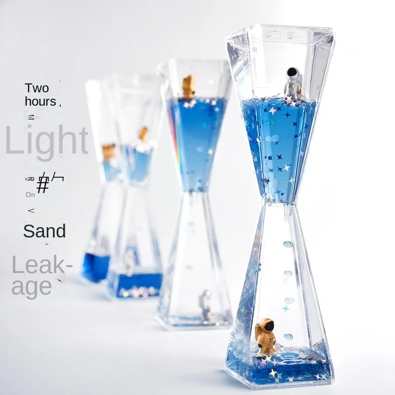 

Trending Creative Astronaut Liquid Quicksand Oil Leak Spaceman Starry Sky Drip Hourglass Oil Drop Ornaments decorations for home