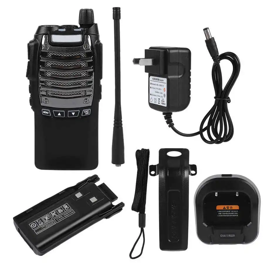 128CH UV 8D портативная рация UHF Dual PTT двухстороннее радио 8 Вт DTMF FM приемопередатчик US