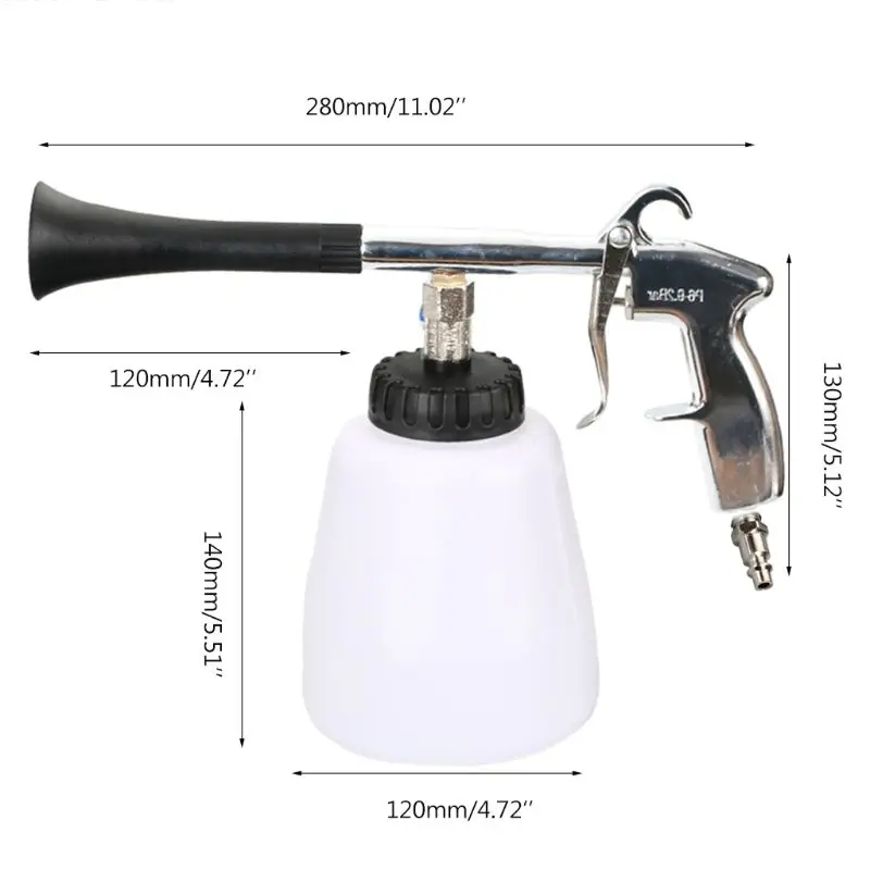 

Car High Pressure Pneumatic Interior Engine Cleaning Washer Foam Lance Washing Sprayer Cleaner Tool