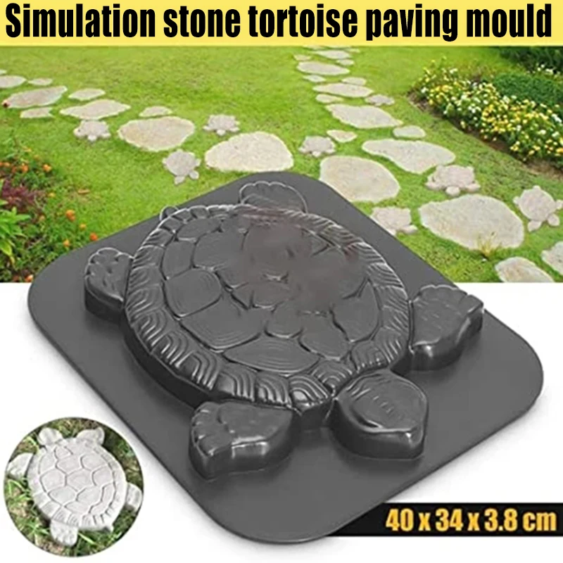 

Garden Sea Turtle Mould Tortoise Paving Mould for Making Stepping Stones Pathway Stone _WK