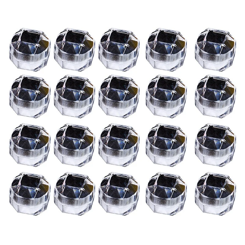 

Acrylic Transparent Crystal Earrings Ring Box Jewelry Packaging Gift Small Jewelry Box Jewelry Storage Box 20Pcs