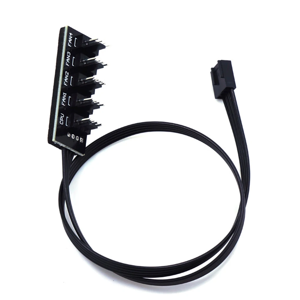 Адаптер 1 до 5 4-контактный TX4 PWM Процессор кулер чехол сплиттер 3/4pin шасси
