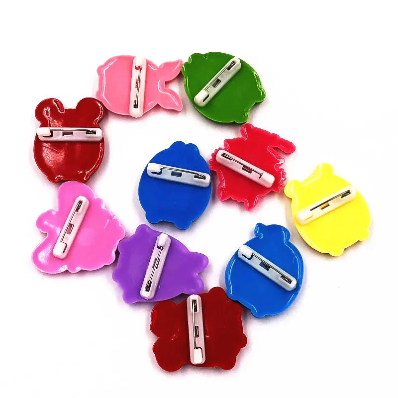 1PCS Lovely Cartoon Animal Icon Brooch For Decoration On Backpack Clothes Frog Dog Duck PVC Badge Pin Kids Party Gifts | Украшения и