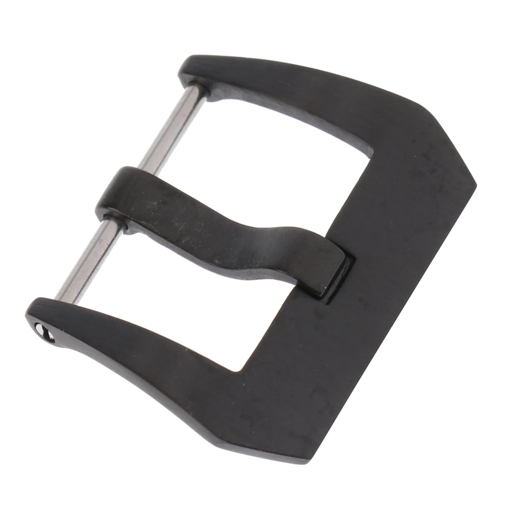 

Stainless Steel Brushed Black Finished Watch Band Clasp Buckle 18/20/22mm