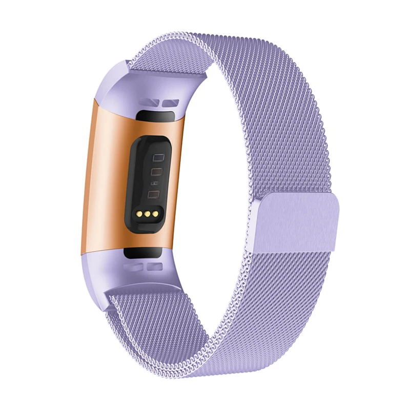 

Совместим с Fitbit Charge 3/4 Band для женщин и мужчин, сетчатая Магнитная металлическая сменная лента из нержавеющей стали ND998