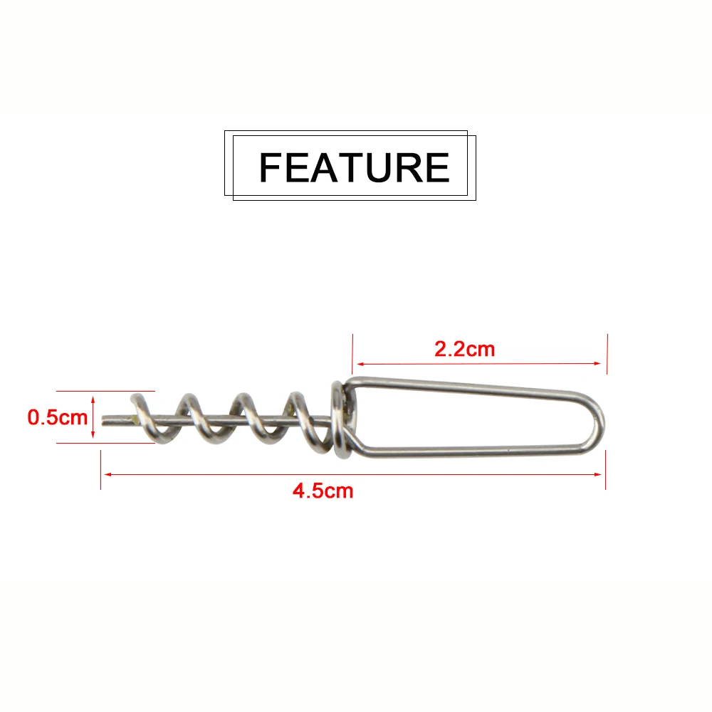 Спираль для мягкой приманки из розового дерева 45 мм 12 шт./лот|Наживки рыбной