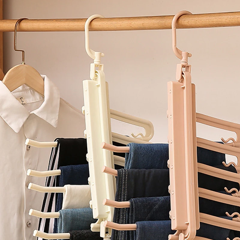 Складные многофункциональные многослойные пластиковые вешалки для одежды