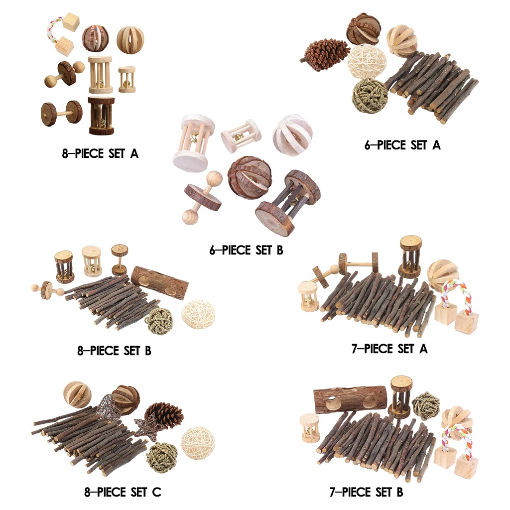 Деревянные Гвинея свинка хомяк жевательные игрушки ветки запасами ивовых