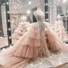 Женское свадебное платье It's yiiya, розовое фатиновое платье со съемным шлейфом и блестками на заказ на лето 2019