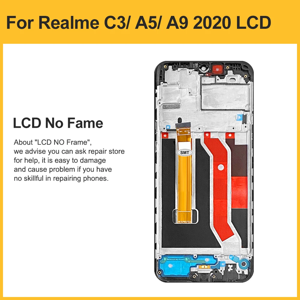 original for oppo realme c3 rmx2027 lcd display touch screen digitizer assembly for oppo a5 2020 lcd for phone 6 5 realme c3 free global shipping
